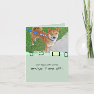 Sam The Smiling Shiba Inu Card