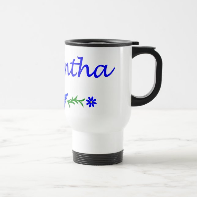 Samantha (Blue Butterfly) Travel Mug (Right)