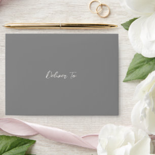 Samantha Grey Traditional Elegant Wedding Envelope