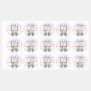 Samantha's Sweet 6th Ice Cream Party Labels