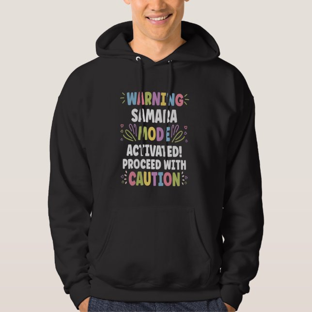SAMARA Personalised Name Funny Cute Custom SAMARA  Hoodie (Front)