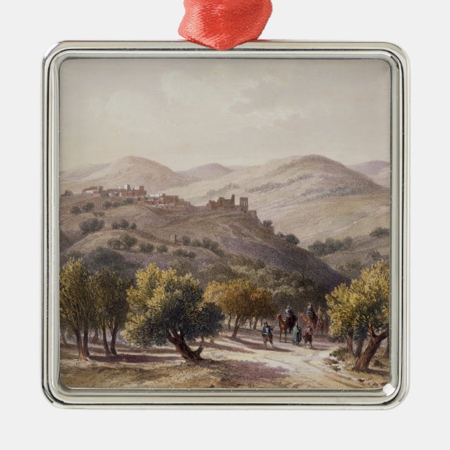 Samaria, engraved by Jean Jacottet Metal Tree Decoration (Front)