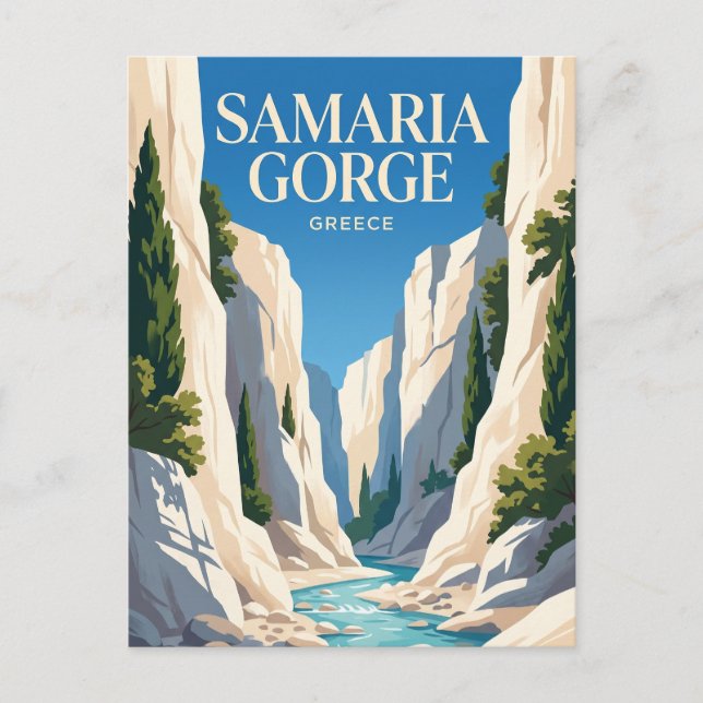 Samaria Gorge National Park Greece Postcard (Front)