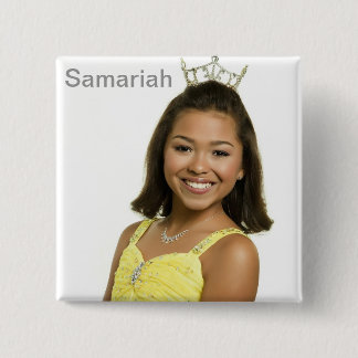 Samariah 15 Cm Square Badge