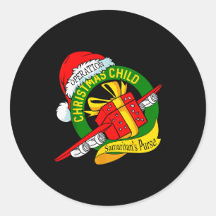 Samaritan's Purse Operation Christmas Child Funny Classic Round Sticker