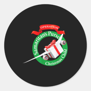 Samaritan's Purse Operation Christmas Child Funny Classic Round Sticker