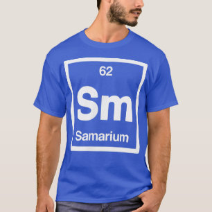 Samarium - Sm - Periodic Table of Elements - Scien T-Shirt