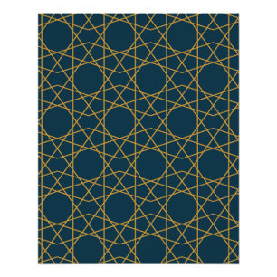 Samarkand Gold Geometry Poster