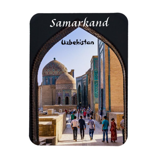 Samarkand, Uzbekistan - Necropolis of Shah-i-Zinda Magnet (Vertical)