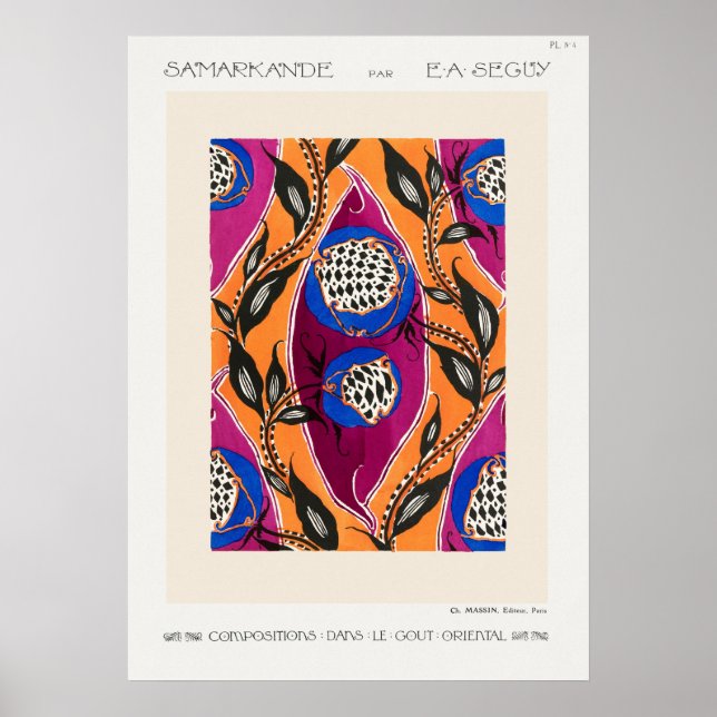 Samarkande Flower market Wall Decor (Front)