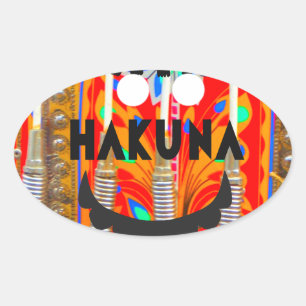 Samba Carnival colours Hakuna Matata blings.png Oval Sticker
