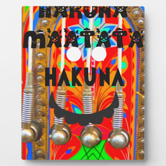 Samba Carnival colours Hakuna Matata blings.png Plaque (Front)