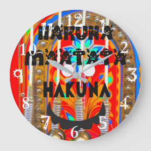 Samba Carnival colours Large Clock