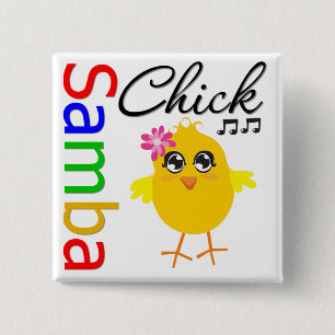 Samba Chick 15 Cm Square Badge