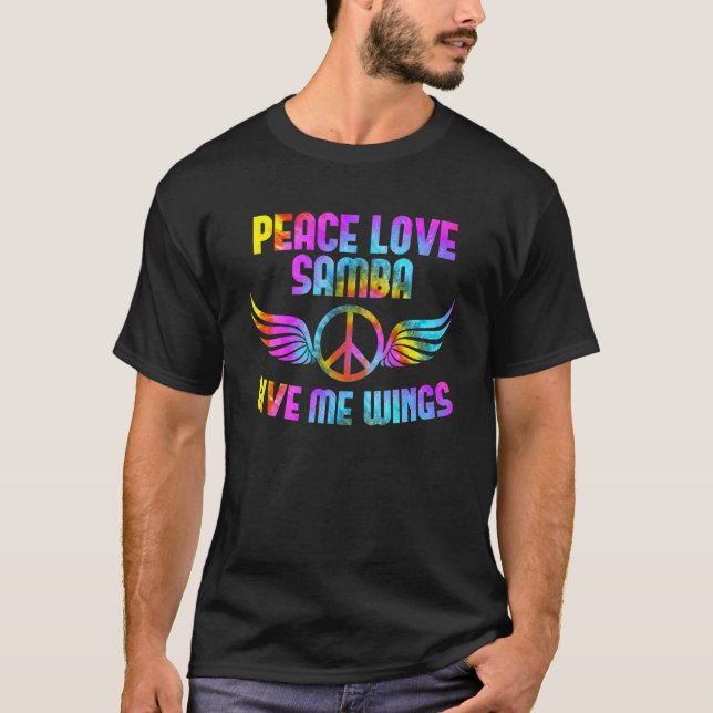 Samba Dance Partners Dance Teacher Outfit Peace Lo T-Shirt (Front)