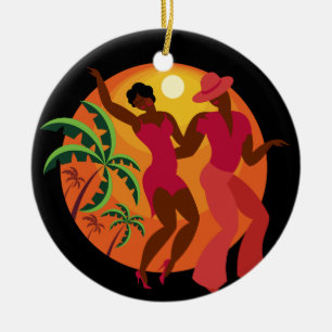 Samba / Flamenco Dancer Ceramic Tree Decoration