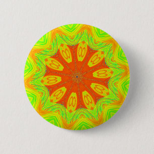Samba Motif Art Print 6 Cm Round Badge