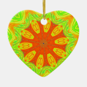 Samba Motif Art Print Ceramic Tree Decoration