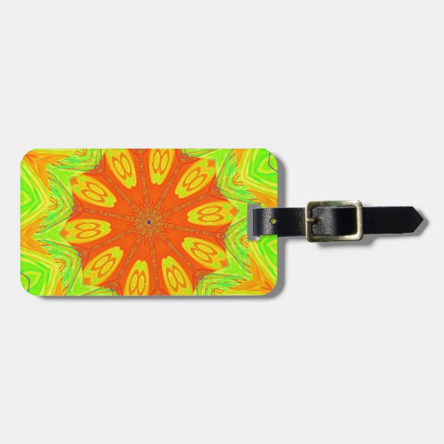 Samba Motif Art Print Luggage Tag (Front Horizontal)