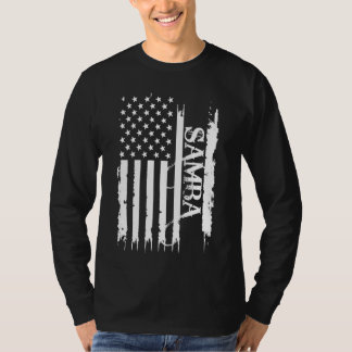 Samba United States Distressed w US Flag T-Shirt