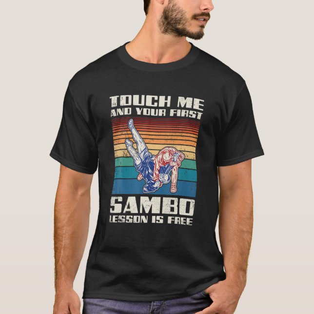 Sambo Wrestling Martial Arts Russia Martial T-Shirt (Front)