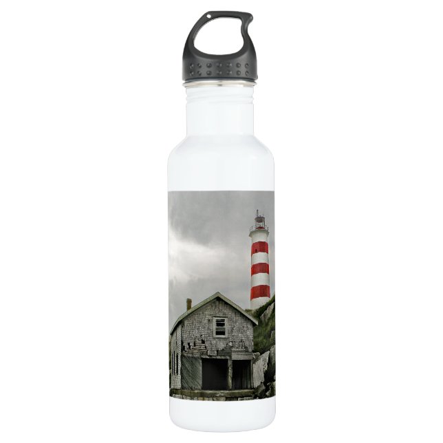 Sambro Lighthouse, Sambro Island, Nova Scotia 710 Ml Water Bottle (Front)