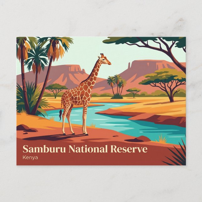 Samburu National Reserve Kenya Postcard (Front)