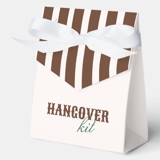 Same Cowboy Forever Bachelorette Hangover Kit Favour Box (Front)