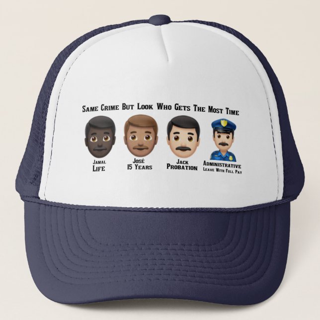 Same Crime Different Time Trucker Hat (Front)