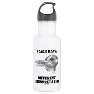 Same Data Different Interpretation (Duck Rabbit) 532 Ml Water Bottle