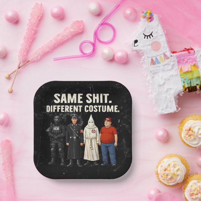 Same Different Costume Paper Plate (Party)