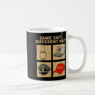 Same Different Hat Retro Vintage Funny Jokes Men W Coffee Mug