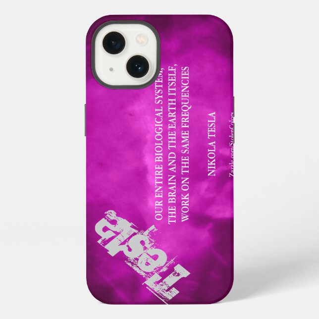 SAME FREQUENCIES - NIKOLA TESLA 2.0 iPhone CASE (Back)