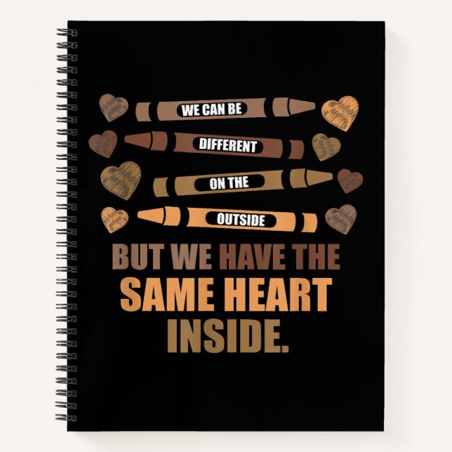 Same Heart Black History Month African American Notebook (Front)
