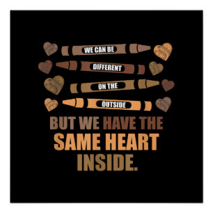 Same Heart Black History Month African American Poster