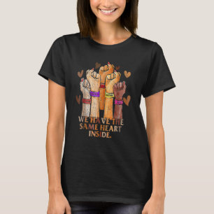 Same Heart Black History Month BLM Melanin Pride W T-Shirt