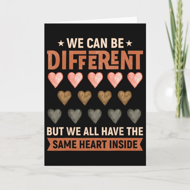 Same Heart Inside Juneteenth Black History Month W Card (Front)