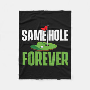 Same Hole Forever - Bachelor Party Groom Stag Fleece Blanket