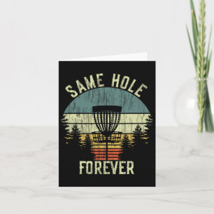 Same Hole Forever Funny Disc Golf Bachelor Party Card