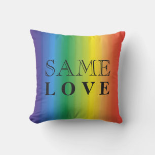 Same Love Ombre Rainbow Pride Summer Party Custom Cushion