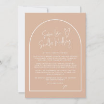 Same Love Smaller Wedding Downsized Blush Arch