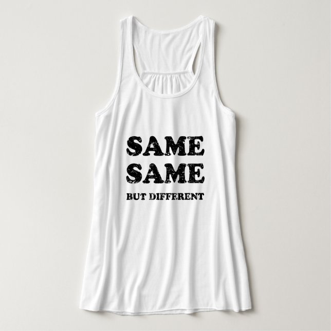 SAME SAME BUT DIFFERENT SINGLET (Design Front)