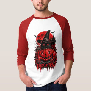 Same Spooky Energy Raven Pumpkin Gothic Halloween T-Shirt