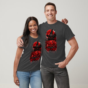 Same Spooky Energy Raven Pumpkin Gothic Halloween T-Shirt