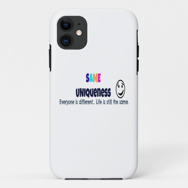 Same Uniqueness iPhone 5 Case (Back)