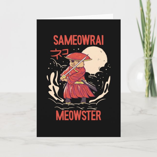 Sameowrai Meowster Cat Samurai Card (Front)