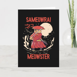 Sameowrai Meowster Cat Samurai Card