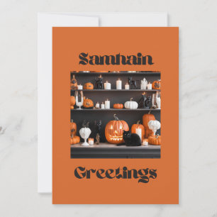 Samhain Greetings Holiday Card