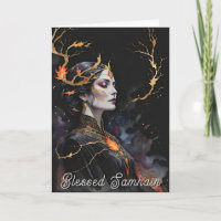 Samhain Pagan Witch Blessed Halloween Fall Night