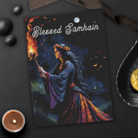 Samhain Pagan Witch Blessed Halloween Fall Night